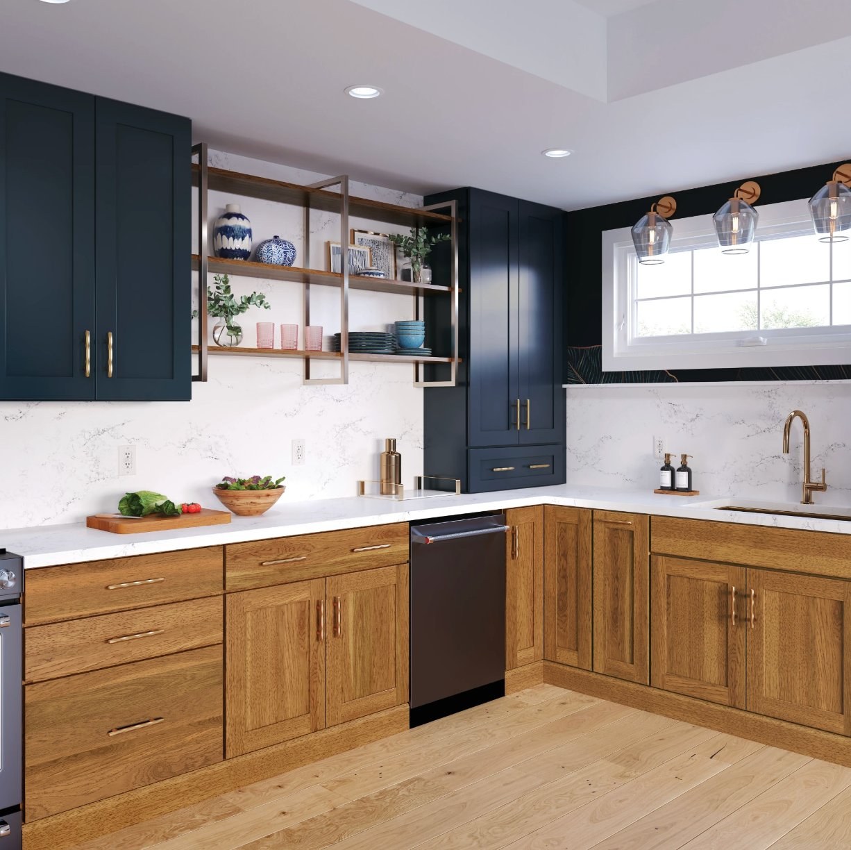 DIY cabinet options at Advanced Cabinetry Inc. showroom in Auburn Hills, Michigan